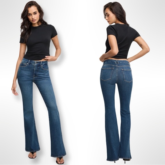 Good American “Good Legs” flare jeans - Picture 4 of 7